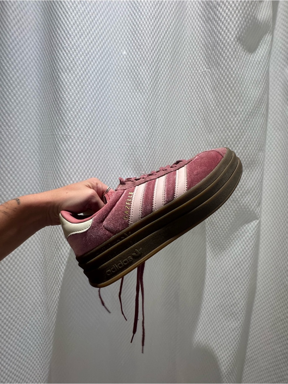 adidas Mauve Pink Suede Platform Sneaker